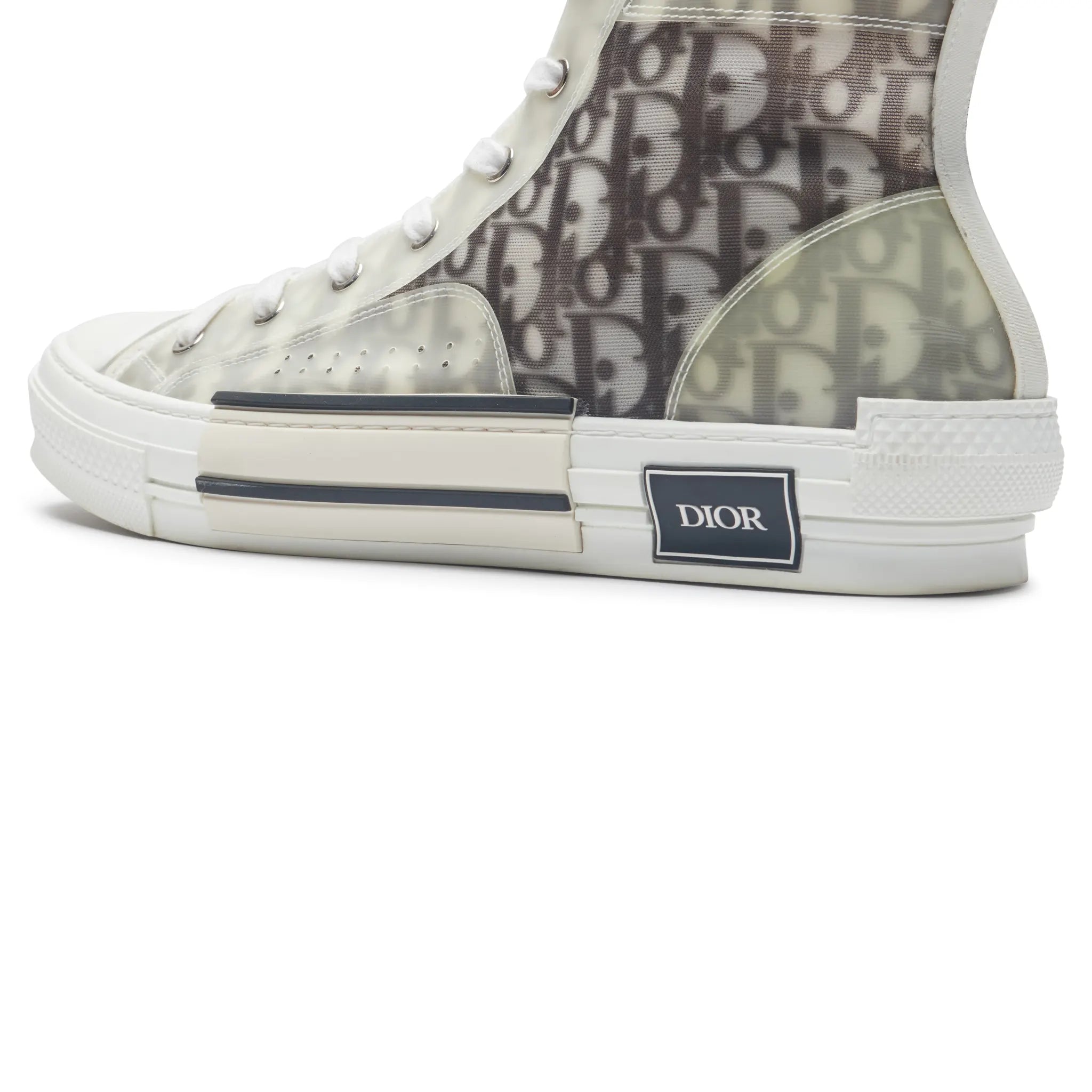 Detailed View of Preloved - Dior B23 Dior Oblique High White Black Sneaker 3SH118YJP_H069